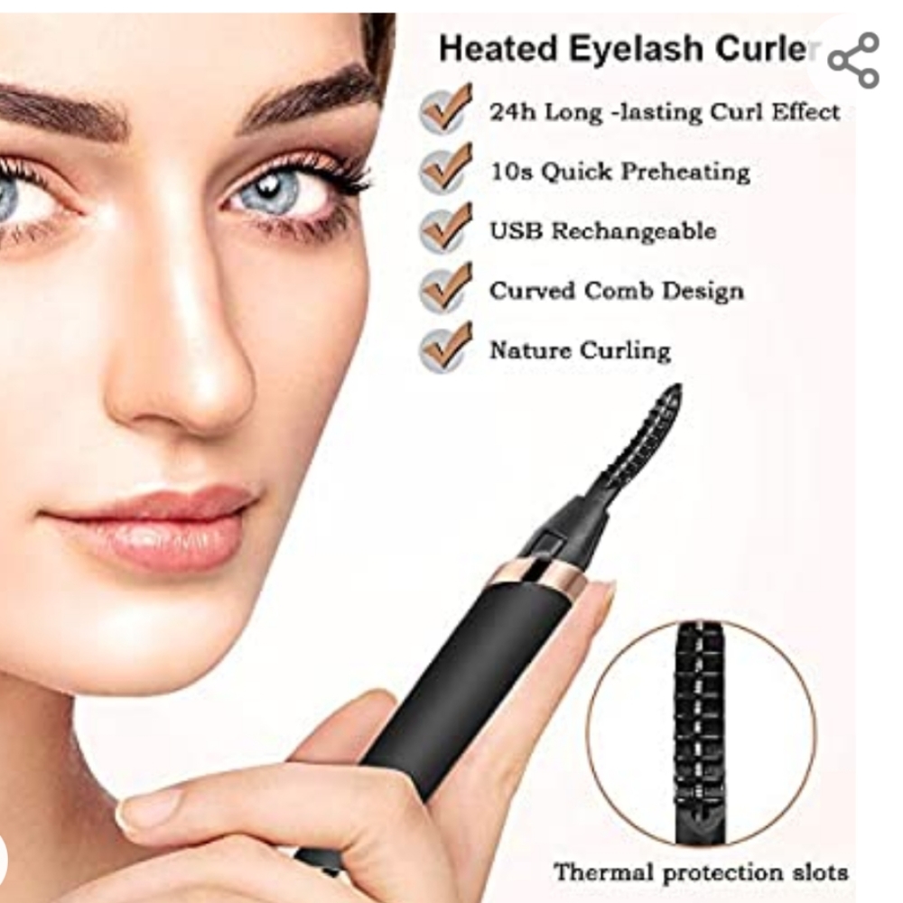 Heated eyelash curler electric New
